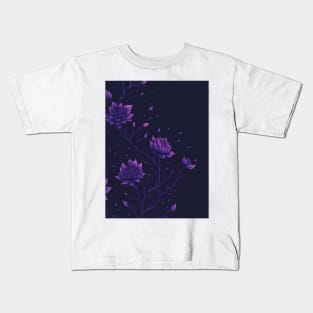 Purple flowers Kids T-Shirt